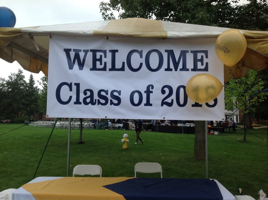 Welcome sign at the Picnic