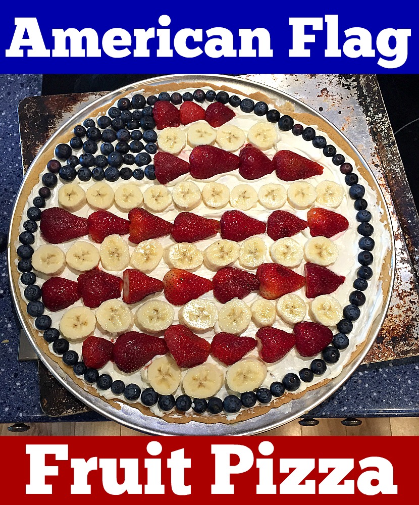 American Flag Fruit Pizza